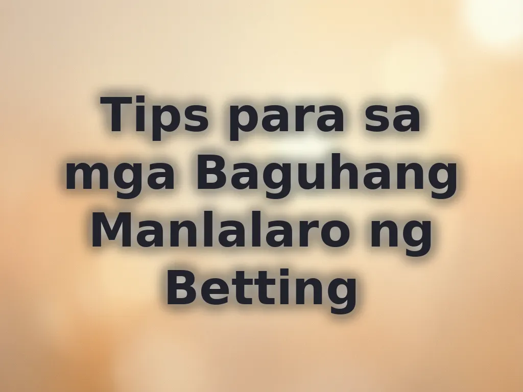 Beginner betting strategy